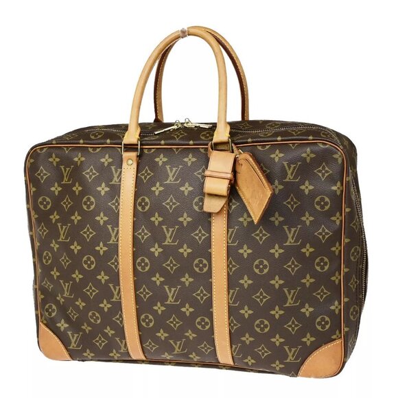 LOUIS VUITTON Sirius 45 Travel Hand Bag Monogram Leather Brown - Picture 1 of 15